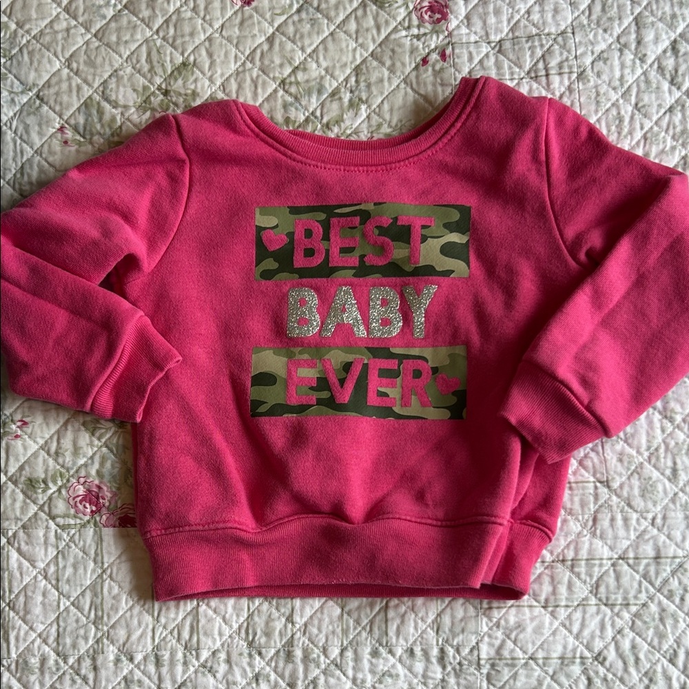 Pink Kids Sweatshirt - Best Baby Ever